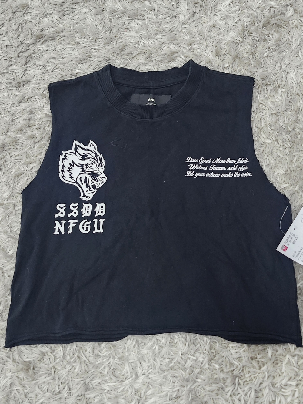 Darc Sport Sample Crop Rosie Muscle Tee Size Small
